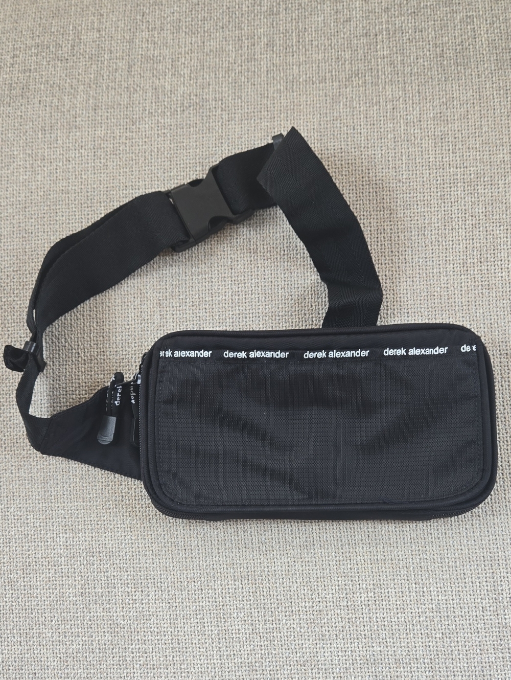 Derek Alexander Black Crossbody Waist Bag